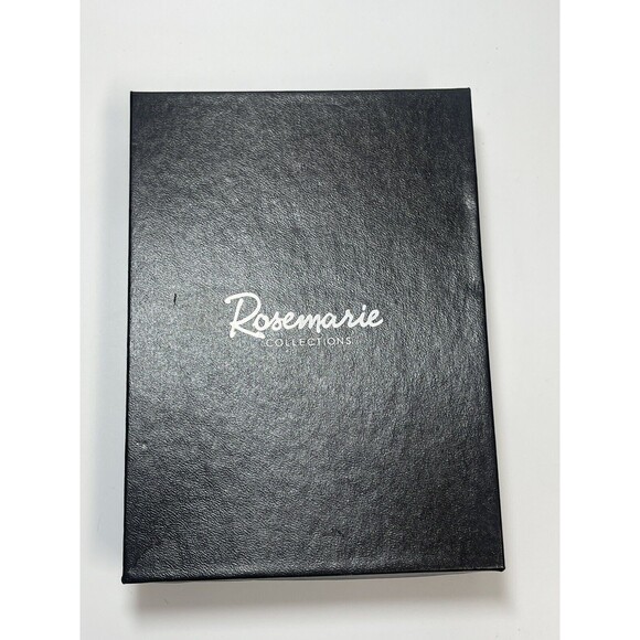 Rosemarie Collections Necklace Bracelet Earring Rhinestone 4 Piece Jewelry Set - Picture 12 of 12